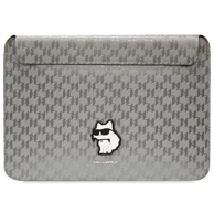 KARL LAGERFELD Futrola Saffiano Monogram Choupette, za prijenosno računalo 14", srebrna